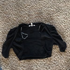 Black rucched shrug!